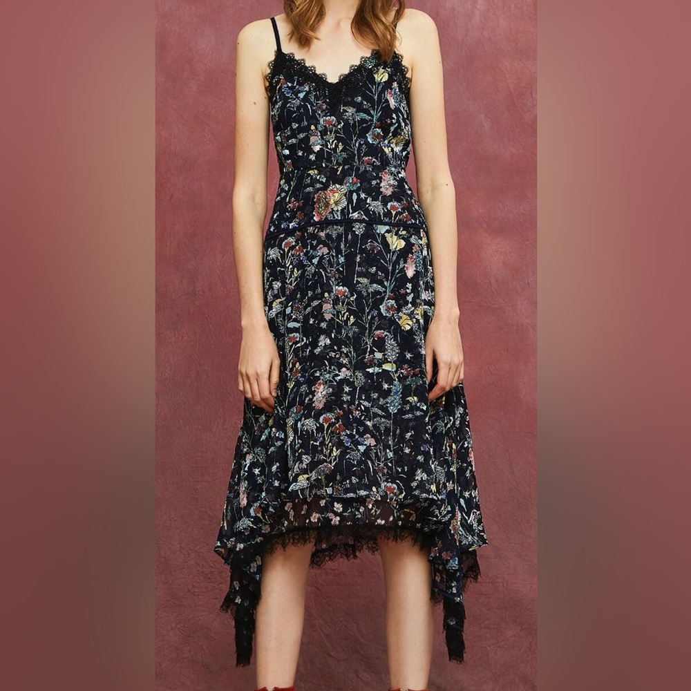 Foxiedox Carolina Floral Midi Dress New With Tags